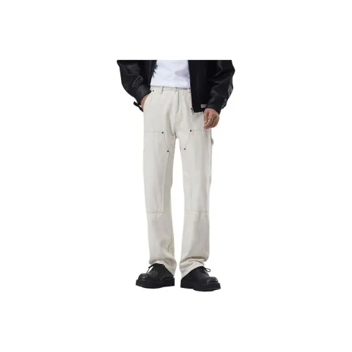 MR.MUDI Белый Унисекс Джинсы