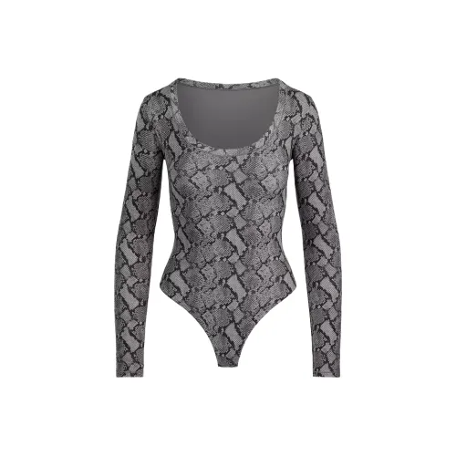 SKIMS FITS EVERYBODY Series Длинный рукав Майка Комбинезон Женские