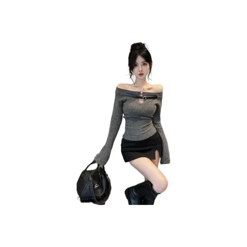 XIANSINIAO Серый Женский Трикотаж