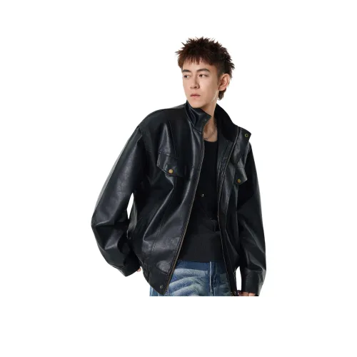 Magmode Кожа Куртка Пальто Унисекс