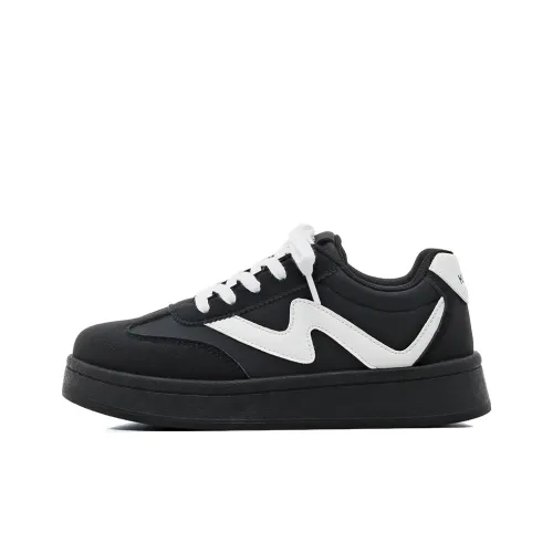 HUANQIU Легкий Дышащий Wa Противоскользящий Низкий Топ Скейтборд Кроссовки Женские Черный