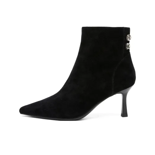 PT'SON Ботильоны Элегантные Черные Женские