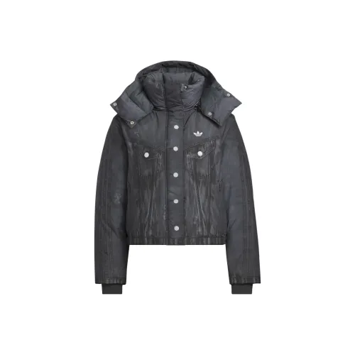 Adidas Originals FW25 FK Деним Crop Пуховик Женские