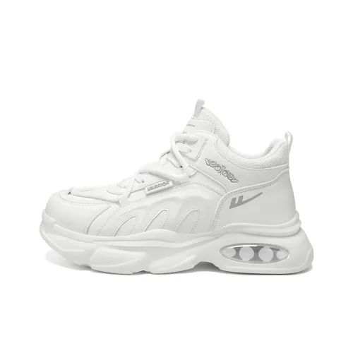 Warrior визуально увеличивает рост устойчивые к истиранию высокие топы кроссовки с толстой подошвой мужские