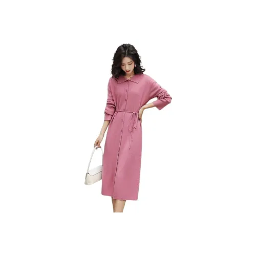 VINMUK Длинное платье с длинными рукавами женское