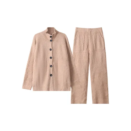 X QINGE Коричневый Женский Пижамный Комплект