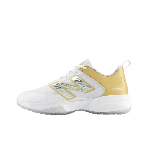 New Balance NB Fuelcell 4040 v8 Дышащая Функциональная Бейсбольная Обувь Унисекс Белый Золото