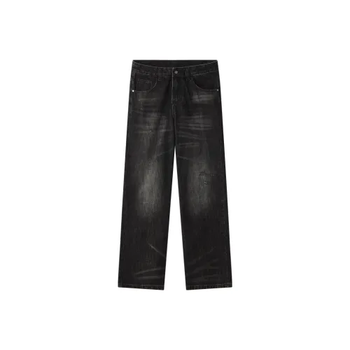 SONGS ALONG Мужские черные джинсы