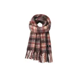 Красно-коричневый в клетку