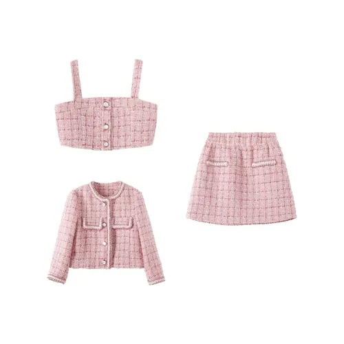 Детский комплект для детей 3-7 лет YUANYUAN GIRL с юбкой осенний трехкомпонентный комплект