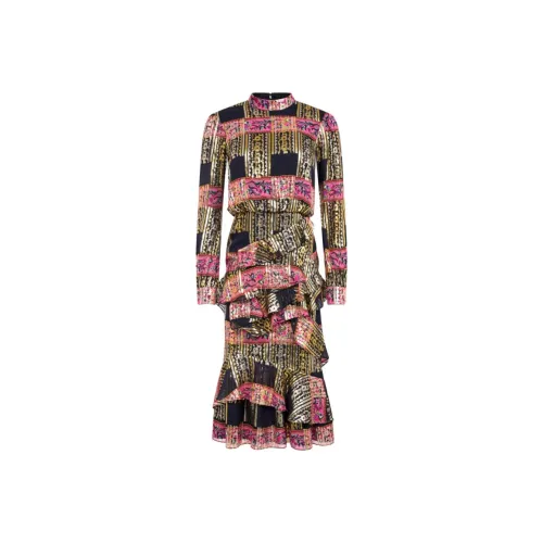 SALONI Длинное платье с длинными рукавами женское