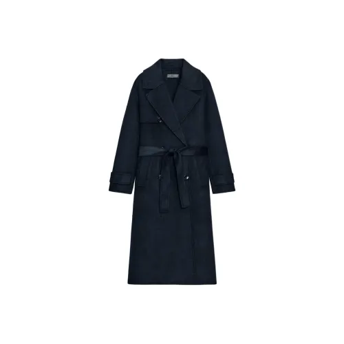 ZARA Морской синий Женское пальто