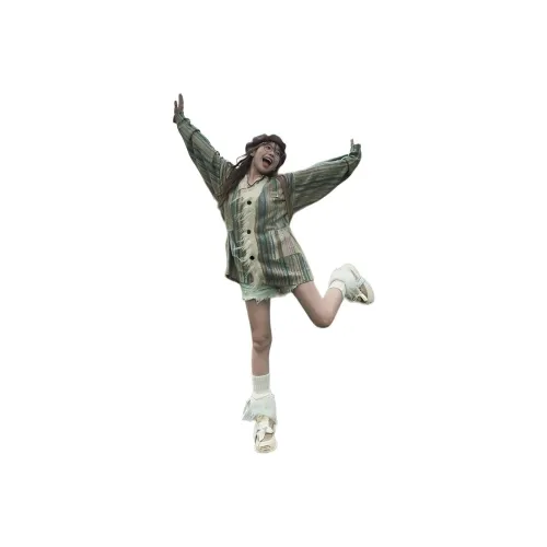 XIANSINIAO Бирюзовый Молочно-чайный Зеленый Женские Трикотаж