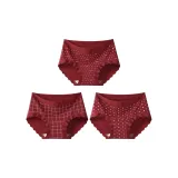 Красный + Большой Клетчатый + Маленький цветок Клетчатый