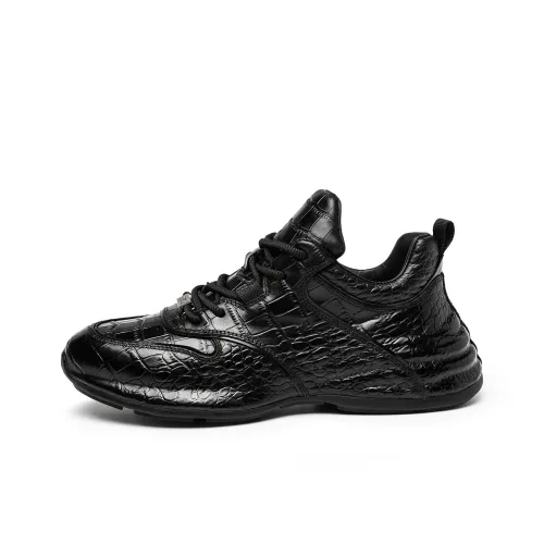 PT'SON Низкий топ Повседневная обувь Мужская Черная