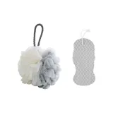 (Gray) Бомбочка для ванны + (Gray) Губка для ванны (Рекомендуется для Мужской)