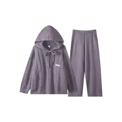 X QINGE Фиолетовый Женские Пижамные комплекты