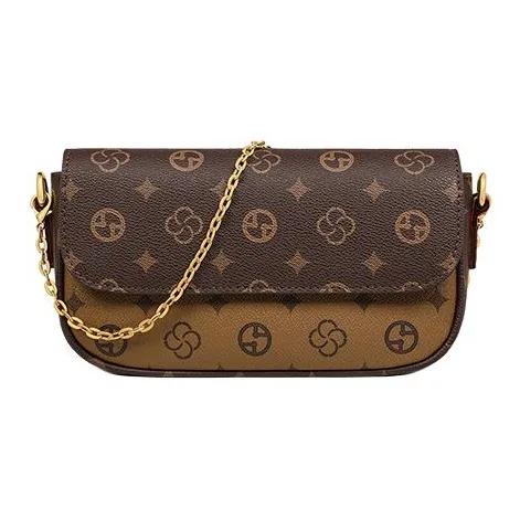 PT'SON Синтетическая кожа Одно плечо Сумка Женская Кофейного цвета