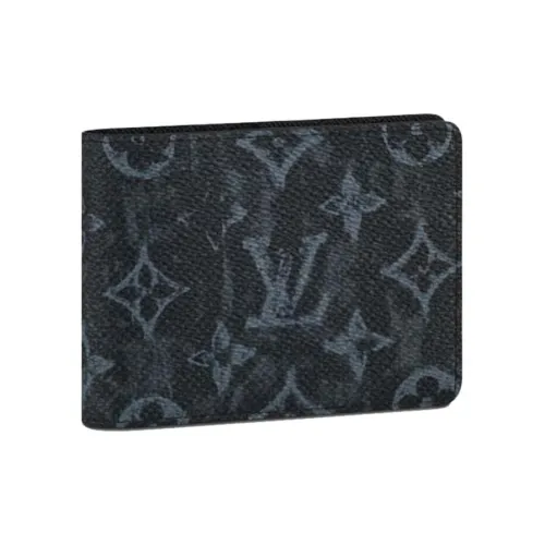 LOUIS VUITTON Холст Кошелек Мужской Черный