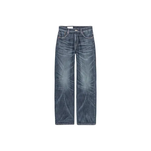 ZARA Trf Морской синий Женские Джинсы