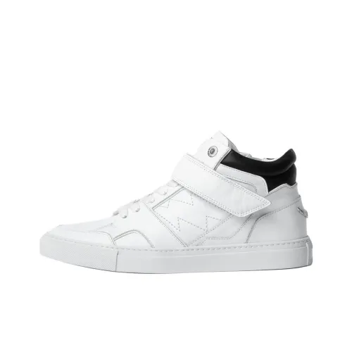 Zadig Voltaire Высокие Кроссовки для скейтбординга Женские Белые