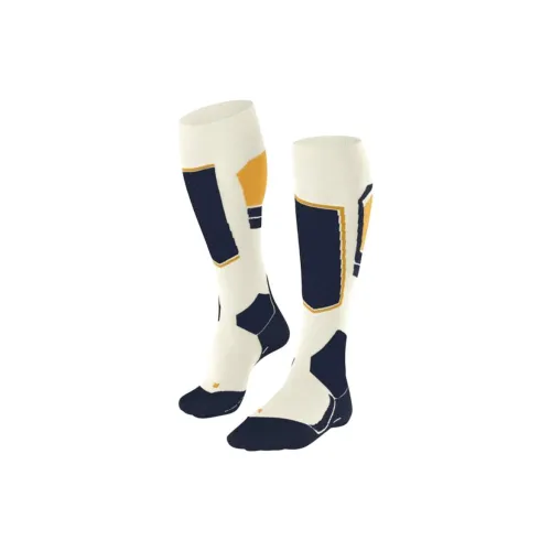 Falke 1 Pack White Blue Men's Mid Shin Socks Falke 1 Пачка Белый Синий Мужской MID Носки до икры