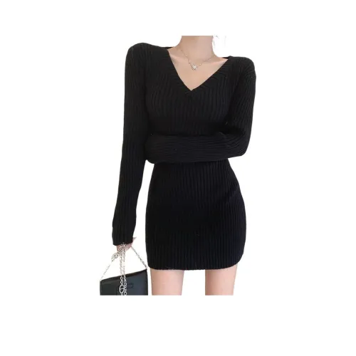 VINMUK Длинное платье с длинными рукавами женское