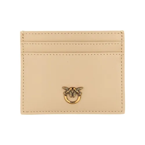 PINKO Телячья кожа Держатель для карт Женские Бежевый
