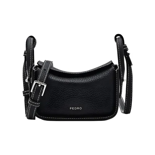 Pedro Сумка через плечо из коровьей кожи мини-сумка на плечо женская черная белая светло-синяя светло-тауповая