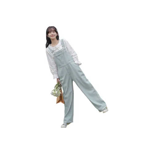 SIXUSICHOU Mint Green Женские Комбинезоны