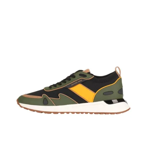 MICHAEL KORS Низкий топ Повседневная обувь Мужская Черный Зеленый