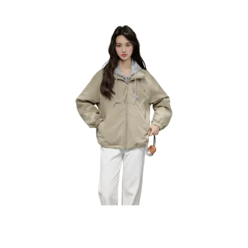 HUICUIGE Хаки Женские Куртки