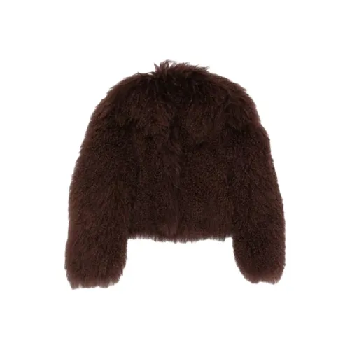 SALVATORE SANTORO Коричневый Женские Меховые изделия