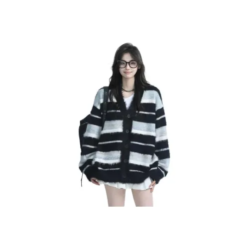 XIANSINIAO Полосы Трикотаж Женские Трикотаж