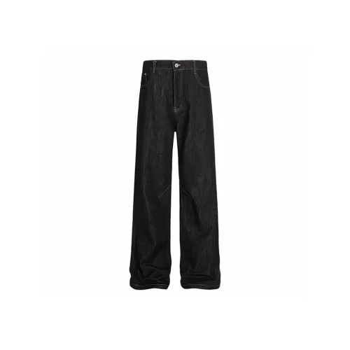 BAOZAN Черные Унисекс Джинсы