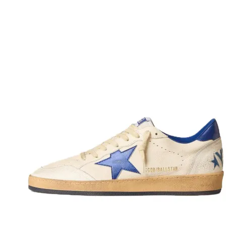 Golden Goose Ball Star Low Топ Скейтборд Кроссовки Мужские Белый Синий Звезда