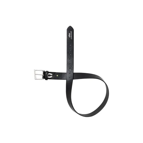 ChillHigh Универсальный кожаный ремень унисекс черный 3,8 см