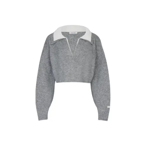 OH POLLY Отделение Ожерелье-чокер Укороченный Трикотажный Свитер Женский