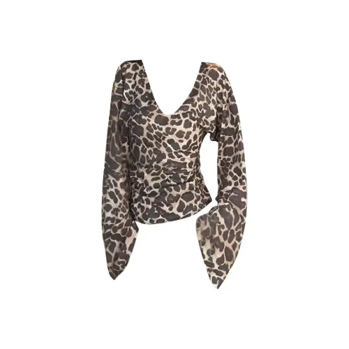 MO VOICE Расклешенный рукав T-рубашка Женская