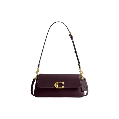 COACH Jet Телячья кожа Сумка на плечо Средний Женские Cassis