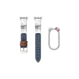 [Темно-синий деним, кролик + серебряный котенок, ромб, оболочка]