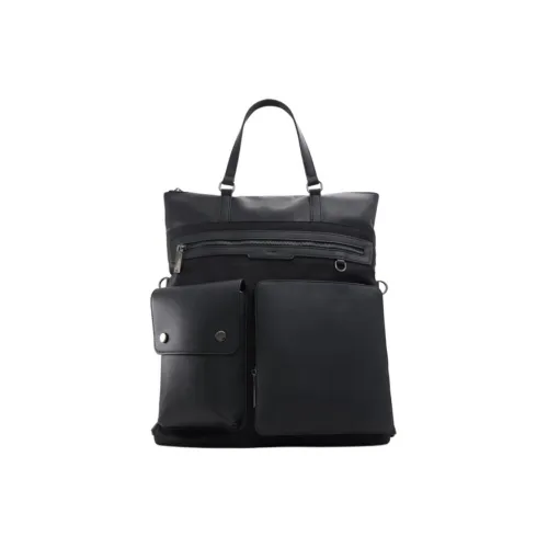 ALDO Нейлон с искусственной кожей сумка среднего размера мужская черная