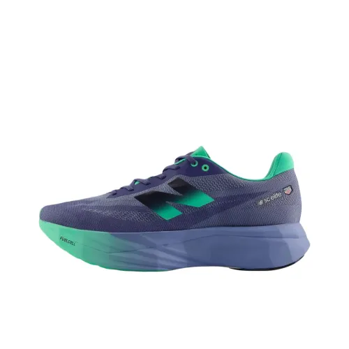 TAG Heuer x New Balance NB FuelCell SC Elite V5 Беговые кроссовки Женские Фиолетовый Синий Зеленый