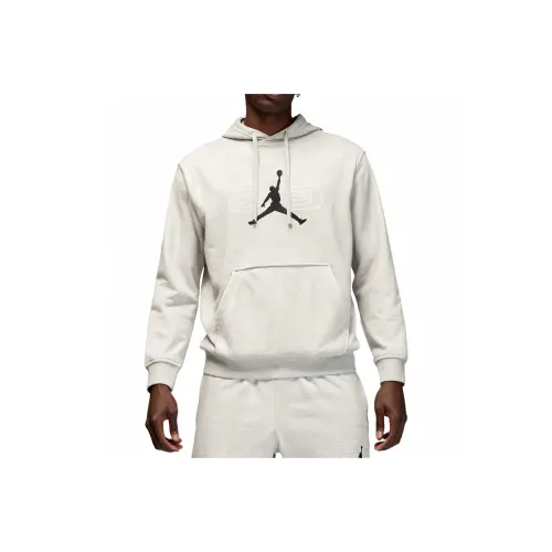 Jordan Sport Серый Белый Мужские Свитшоты