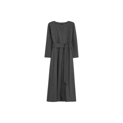 'S MAX MARA Длинное платье с длинными рукавами женское