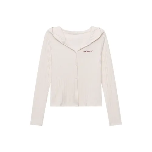 CHARM PICK Кремовый Белый Женский Трикотаж