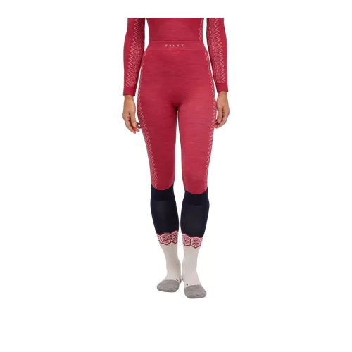 Falke Red Women's Thermal Pants Falke Красные Женские Термобрюки
