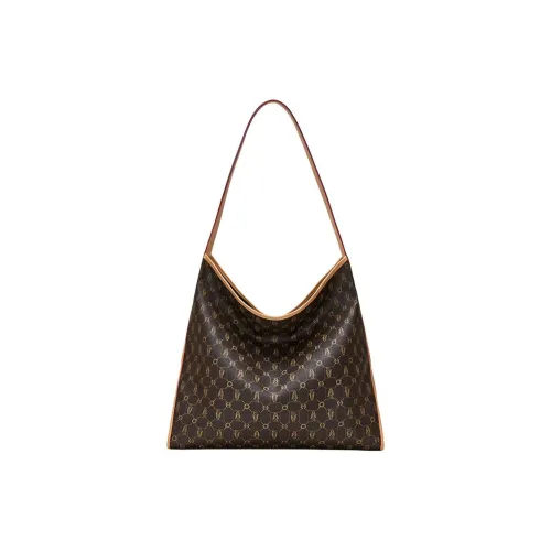 Hush Puppies PVC Хобо Сумка Сумка через плечо Сумка среднего размера Женская Кофейная