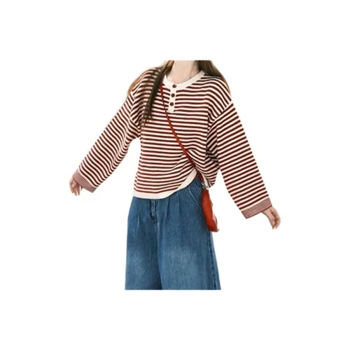 DEDY Красные полосы Женская трикотажная одежда