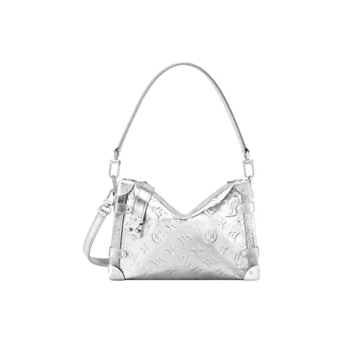 LOUIS VUITTON SIDE TRUNKSKI Skiing Collection Телячья кожа Одно плечо Сумка Средний Женская Серебряный